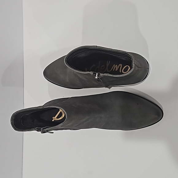 Sam Edelman Grey-Blue Snake Booties Size 6.5 - Picture 3 of 11